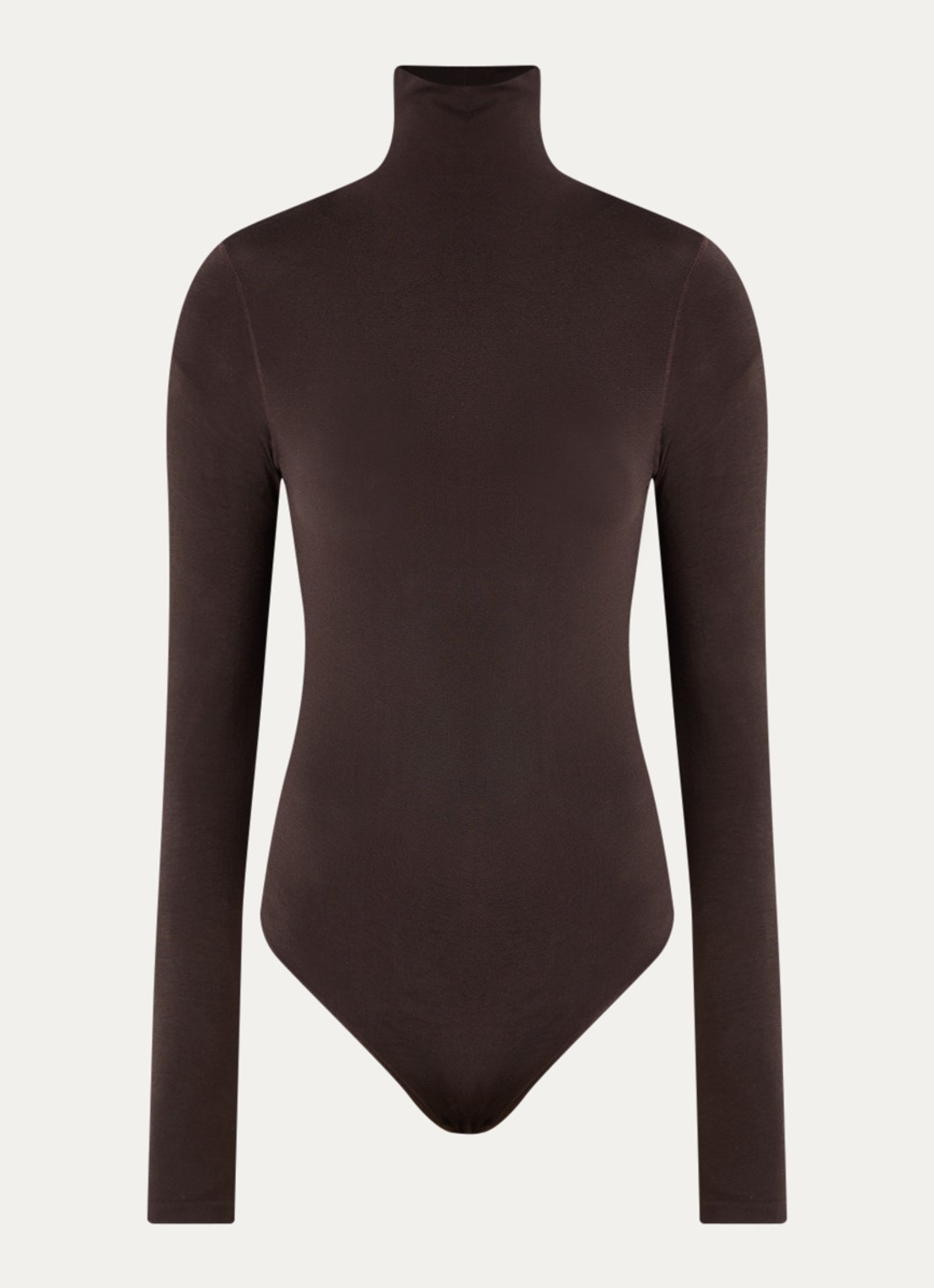Wolford Colorado stringbody met col - voorkant 2 aubergine