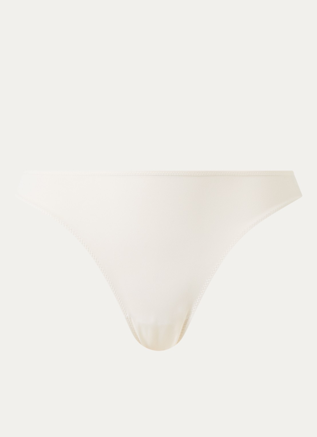 Wolford Contour string met kant - voorkant gebroken wit