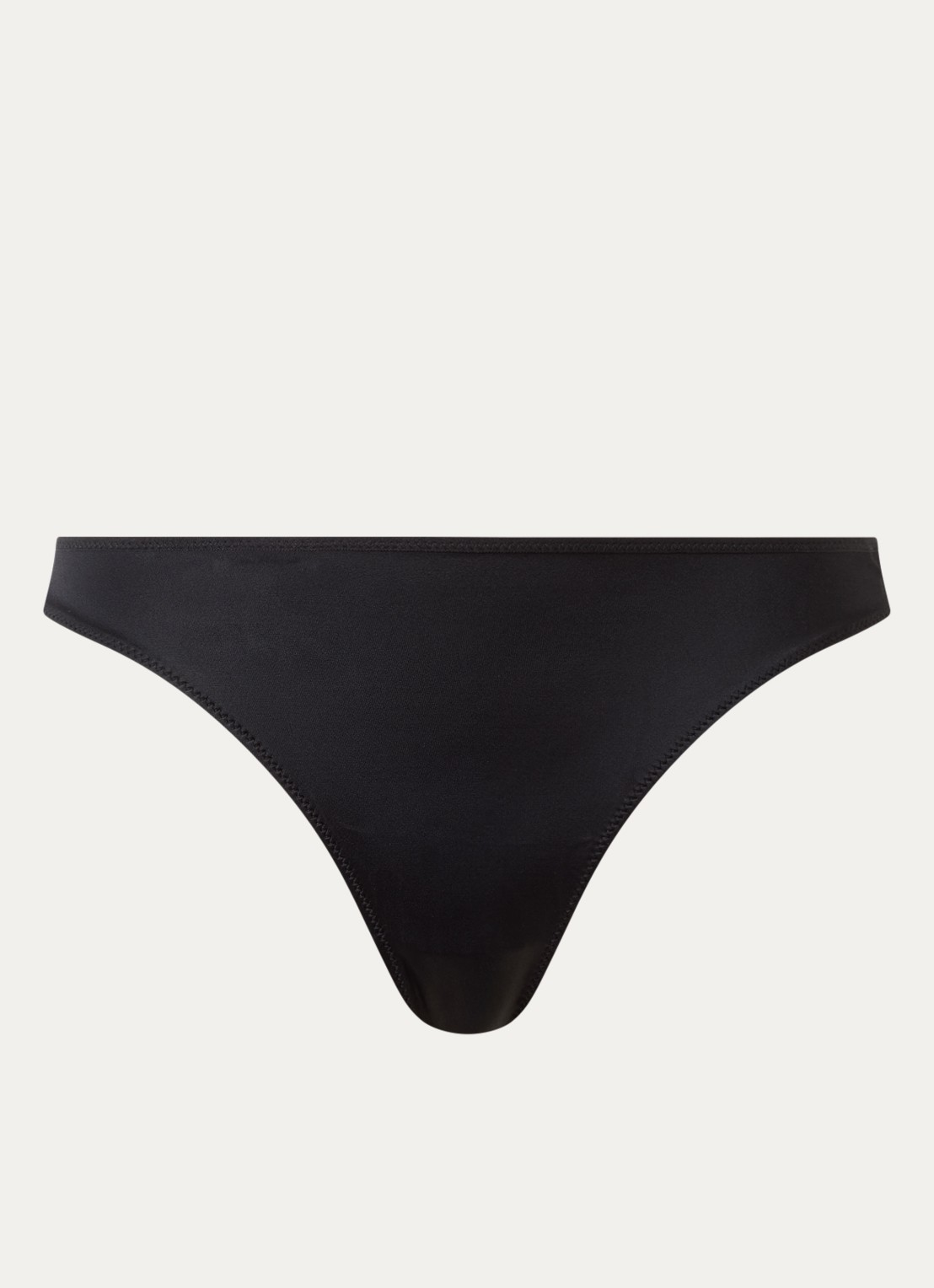 Wolford Contour string met kant - voorkant zwart