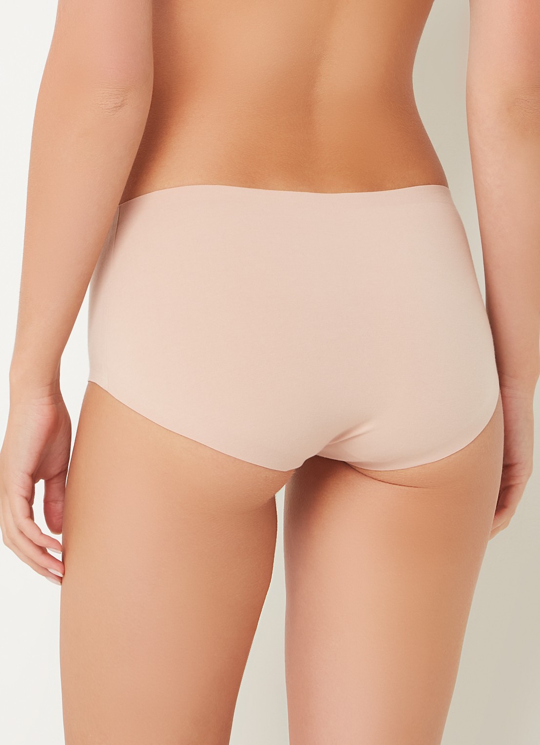 Wolford Cotton Contour naadloze slip - achterkant 2 zalmroze