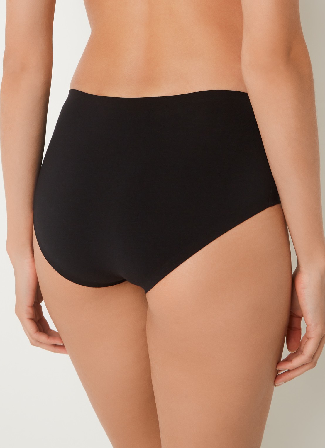 Wolford Cotton Contour naadloze slip - achterkant 3 zwart