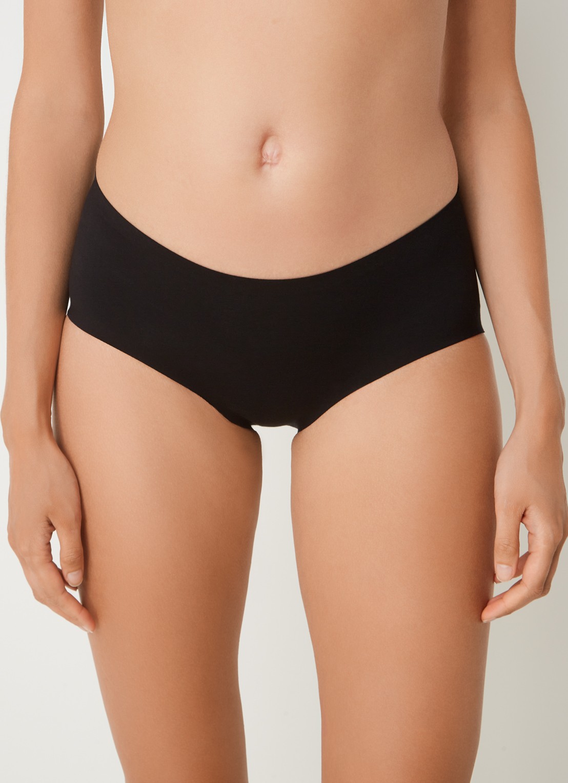 Wolford Cotton Contour naadloze slip - detail zwart