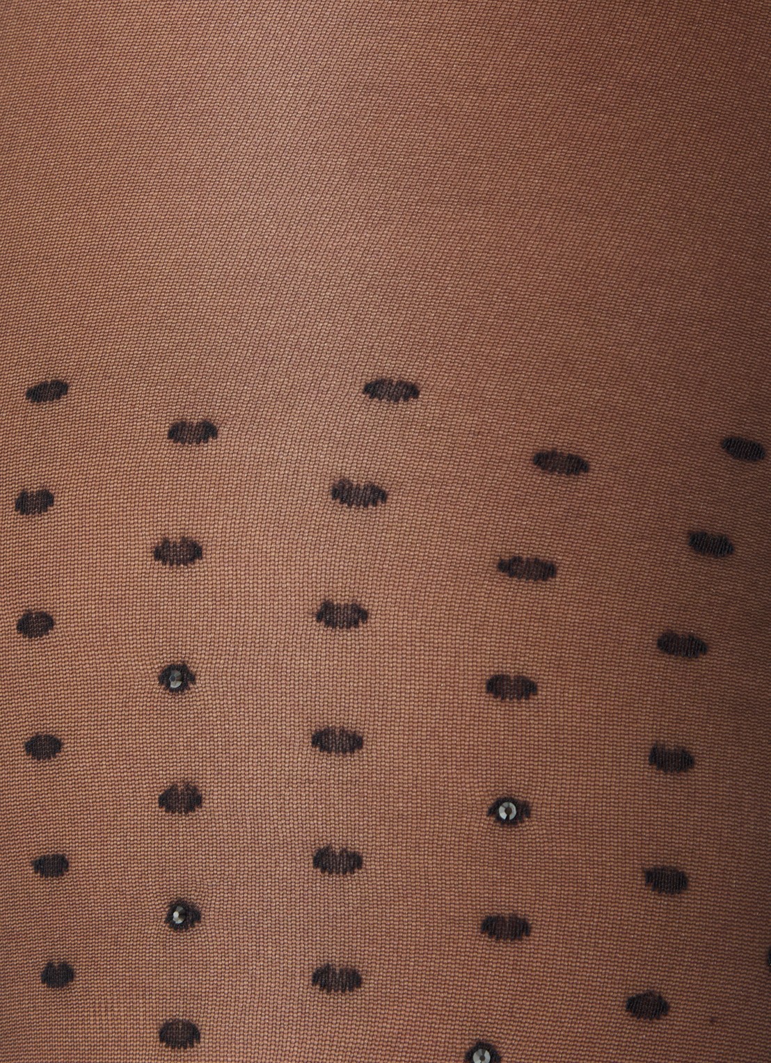 Wolford Crystal Dots panty met stippenprint in 20 denier - detail 3 zwart