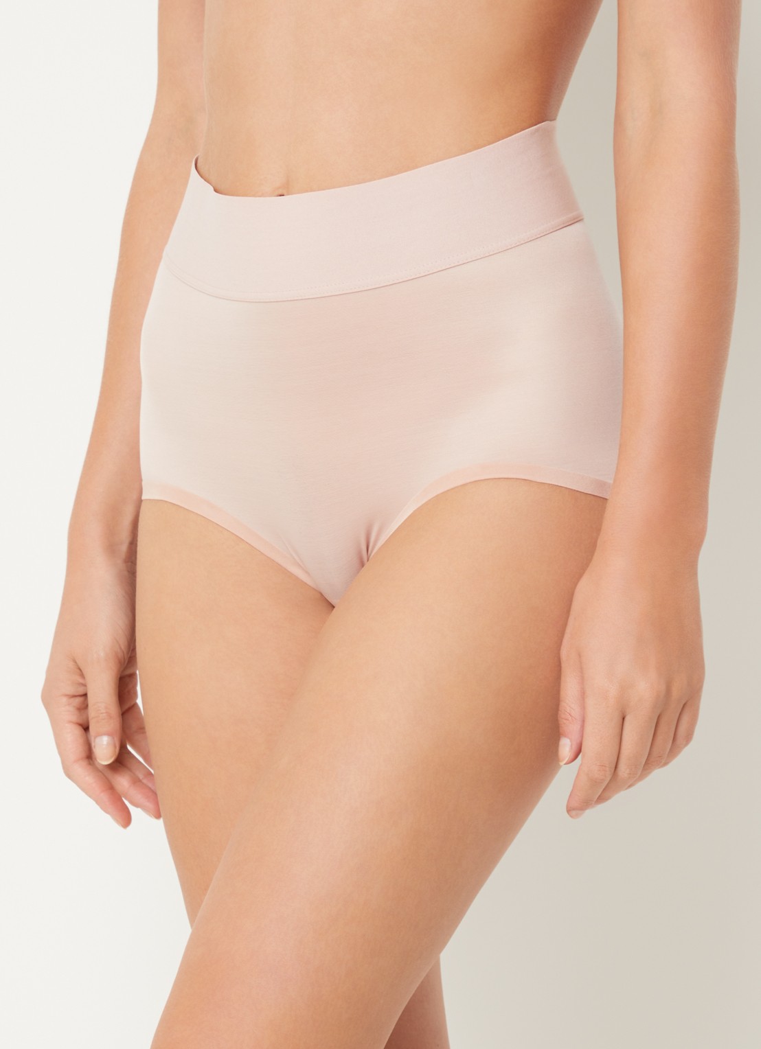 Wolford High waisted corrigerende slip - voorkant 4 beige