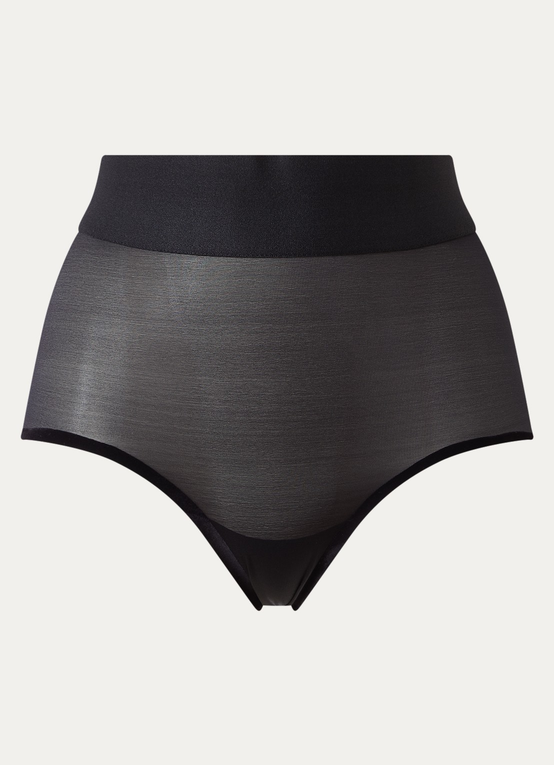 Wolford High waisted corrigerende slip - voorkant 2 zwart