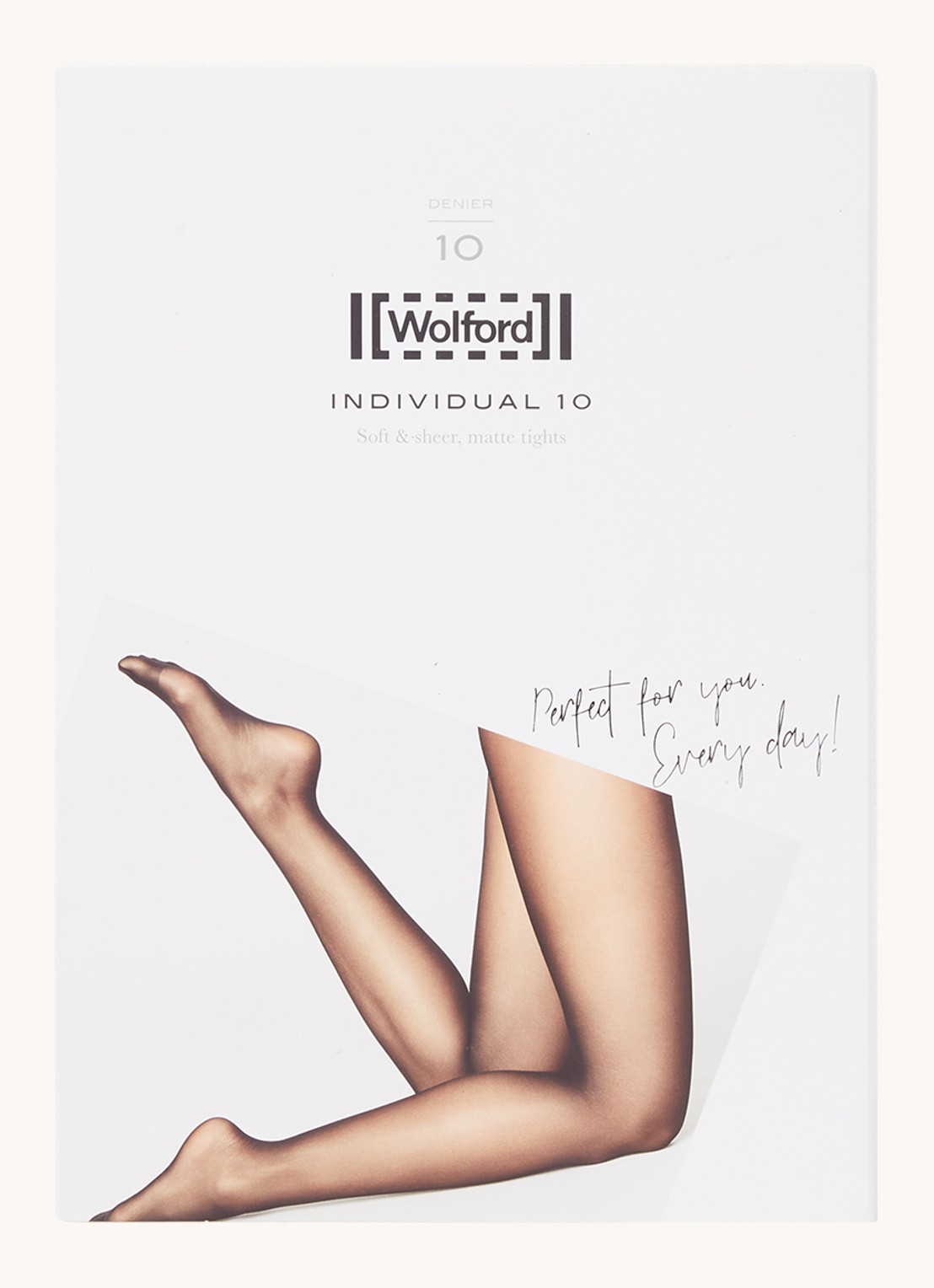 Wolford Individual panty in 10 denier - voorkant caramel - 4004