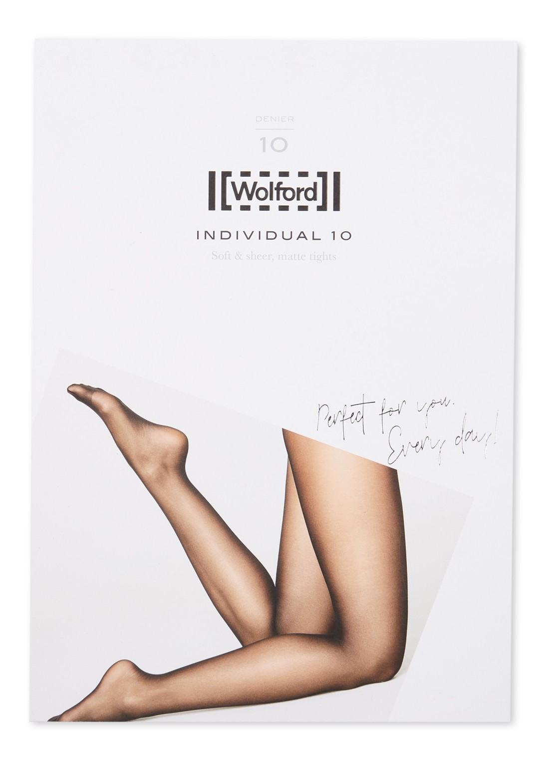 Wolford Individual panty in 10 denier - voorkant 3 beige
