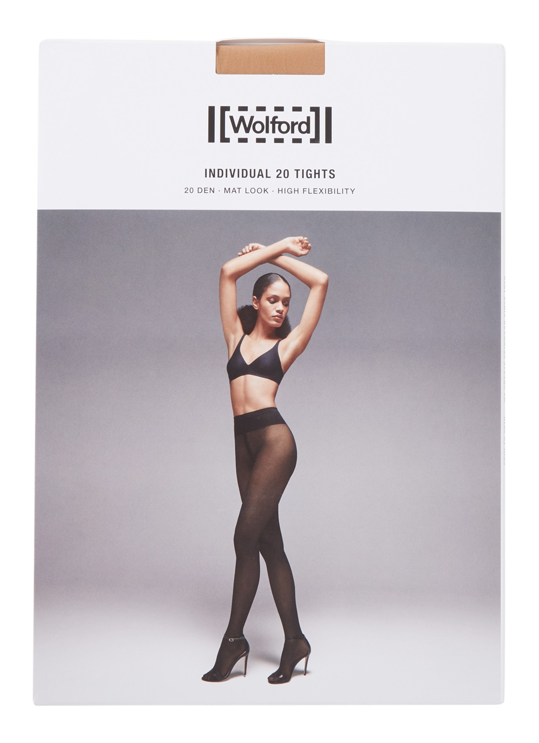 Wolford Individual panty in 20 denier - voorkant creme
