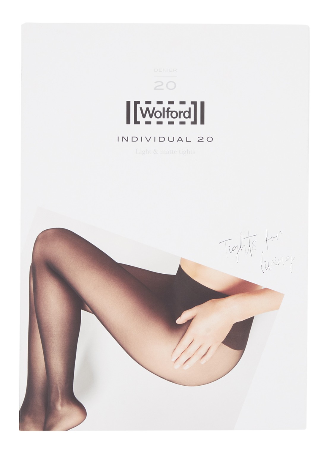 Wolford Individual panty in 20 denier - voorkant 3 blauw