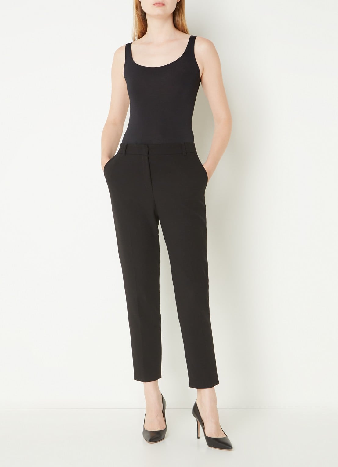 Wolford Jamaika body met ronde hals - voorkant 2 zwart