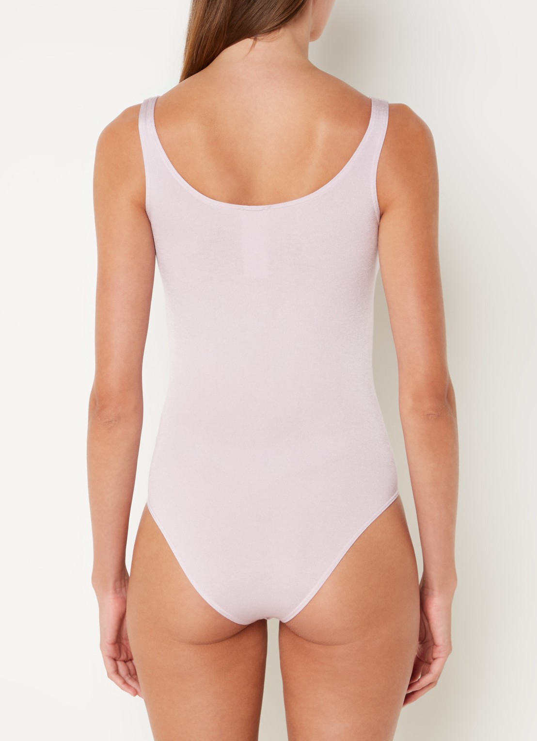 Wolford Jamaika body met ronde hals - achterkant 3 lichtroze