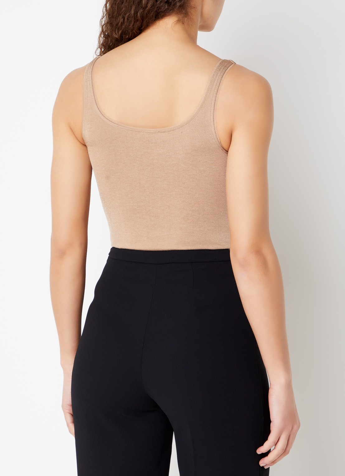 Wolford Jamaika string body  - achterkant donkerbeige