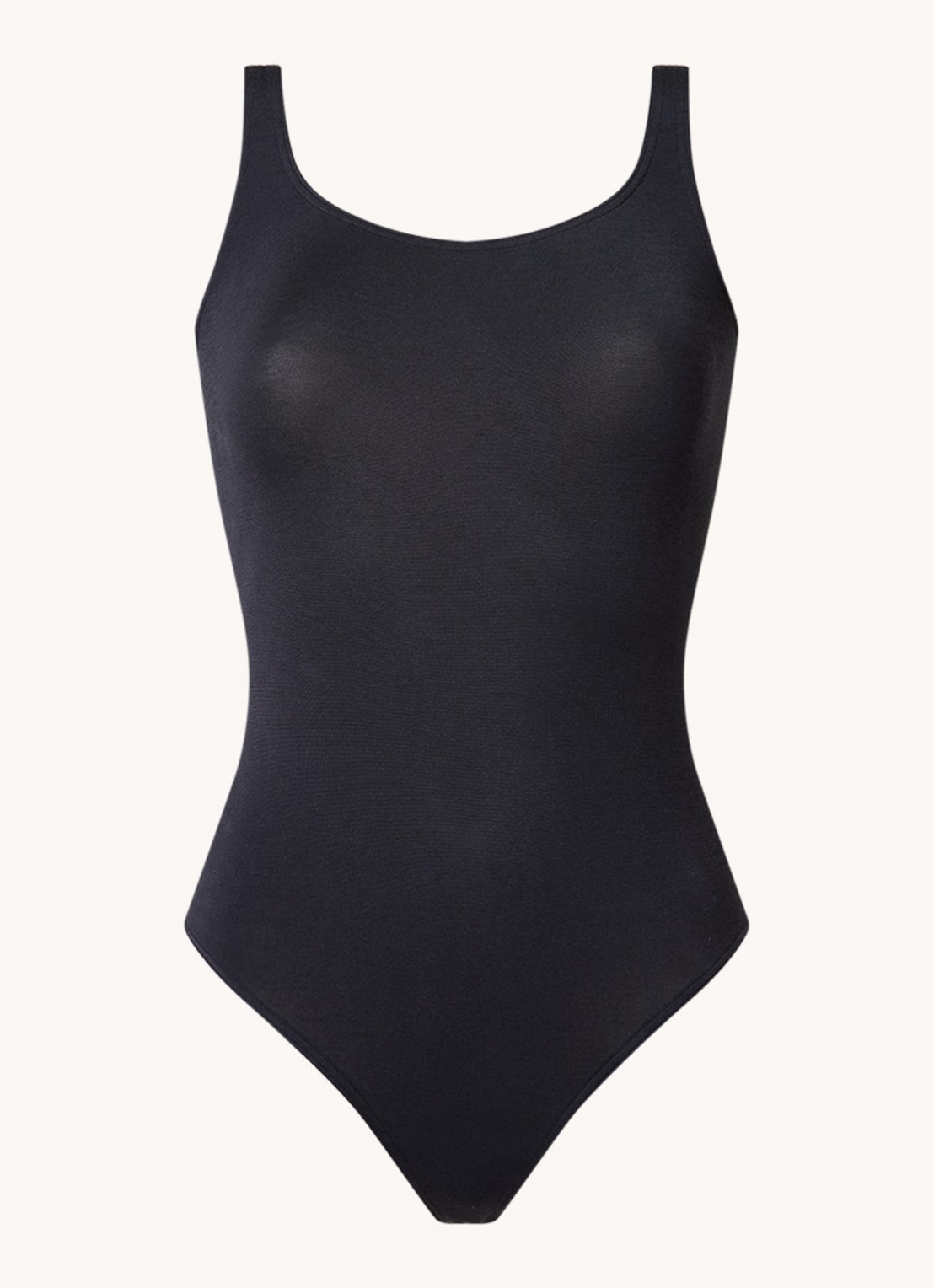 Wolford Jamaika stringbody met glanzende finish - voorkant 2 donkerblauw