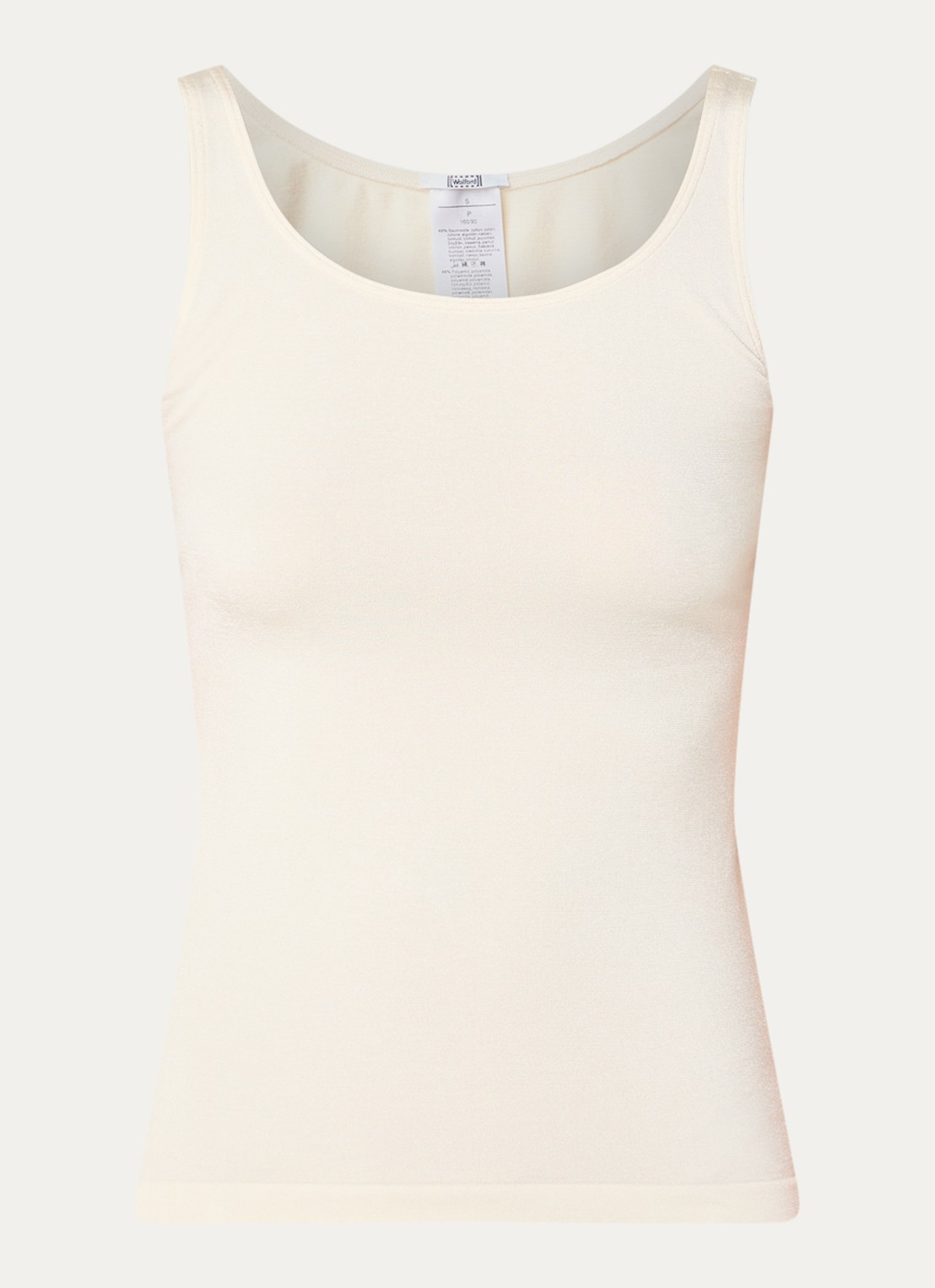 Wolford Jamaika tanktop met ronde hals - voorkant 2 ivoor