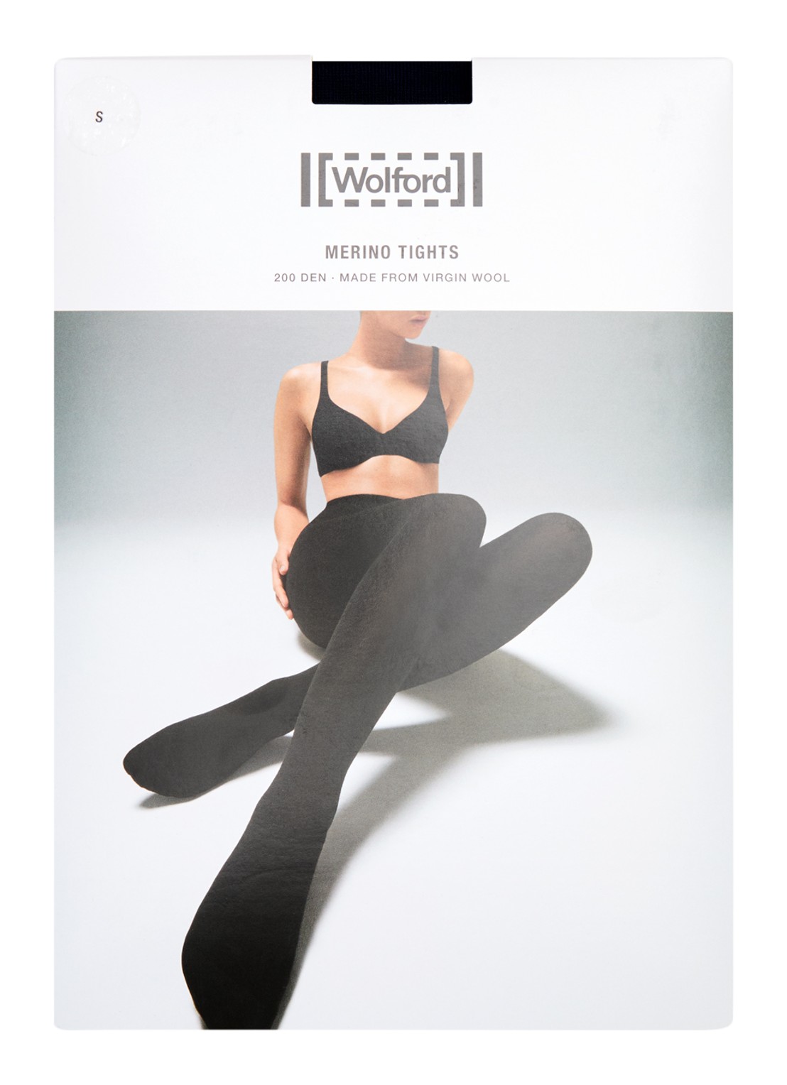 Wolford Maillot in scheerwolblend - voorkant 3 blauw