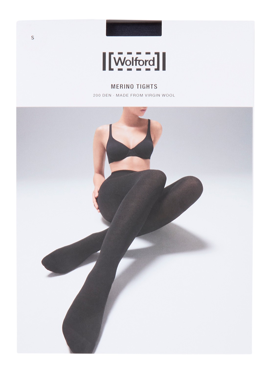 Wolford Maillot in scheerwolblend - voorkant 3 donkerblauw