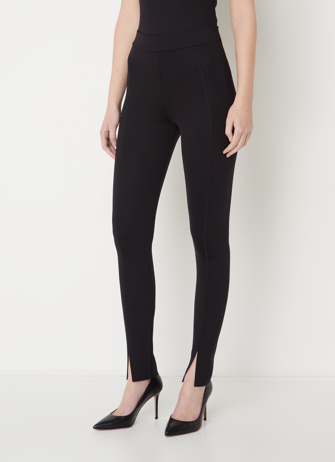 Wolford Midnight Grace high waist legging met split - detail zwart