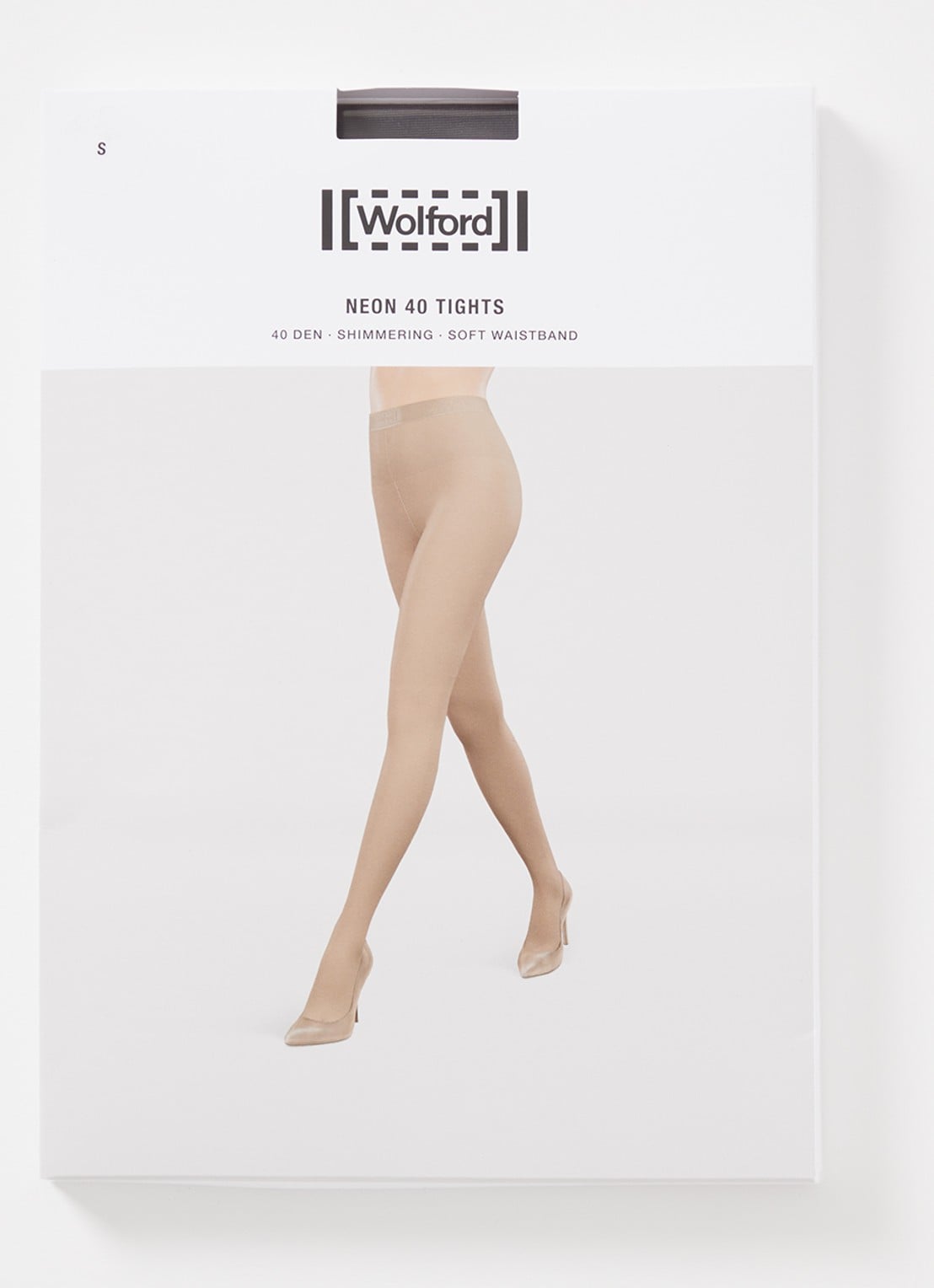 Wolford Neon panty in 40 denier - voorkant donkerbruin