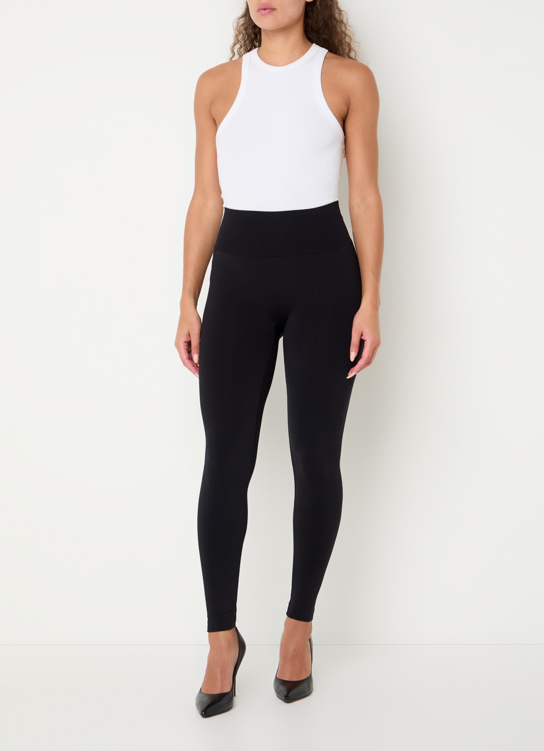 Wolford Perfect Fit legging van jersey - voorkant 3 zwart