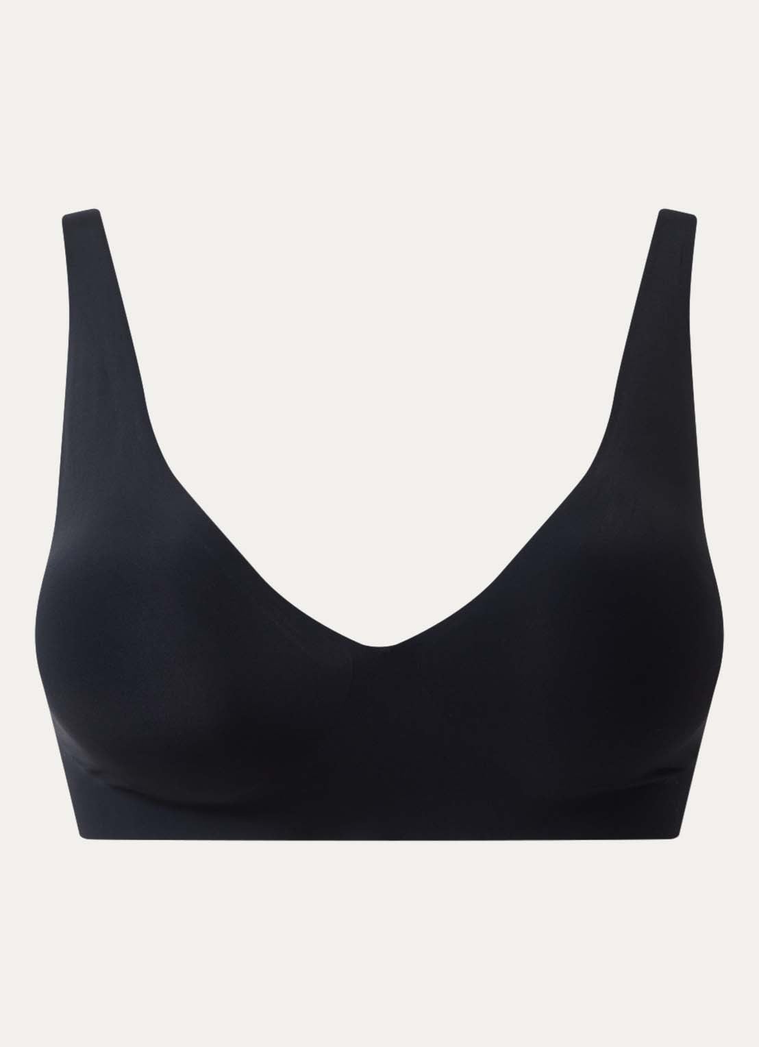 Wolford Pure 3W Skin naadloze bralette - voorkant zwart