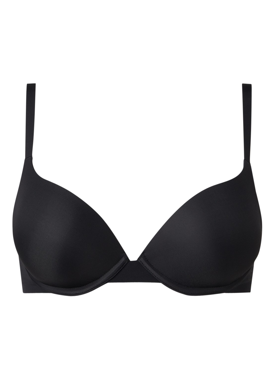 Wolford Pure naadloze push-up bh - voorkant 2 diepzwart