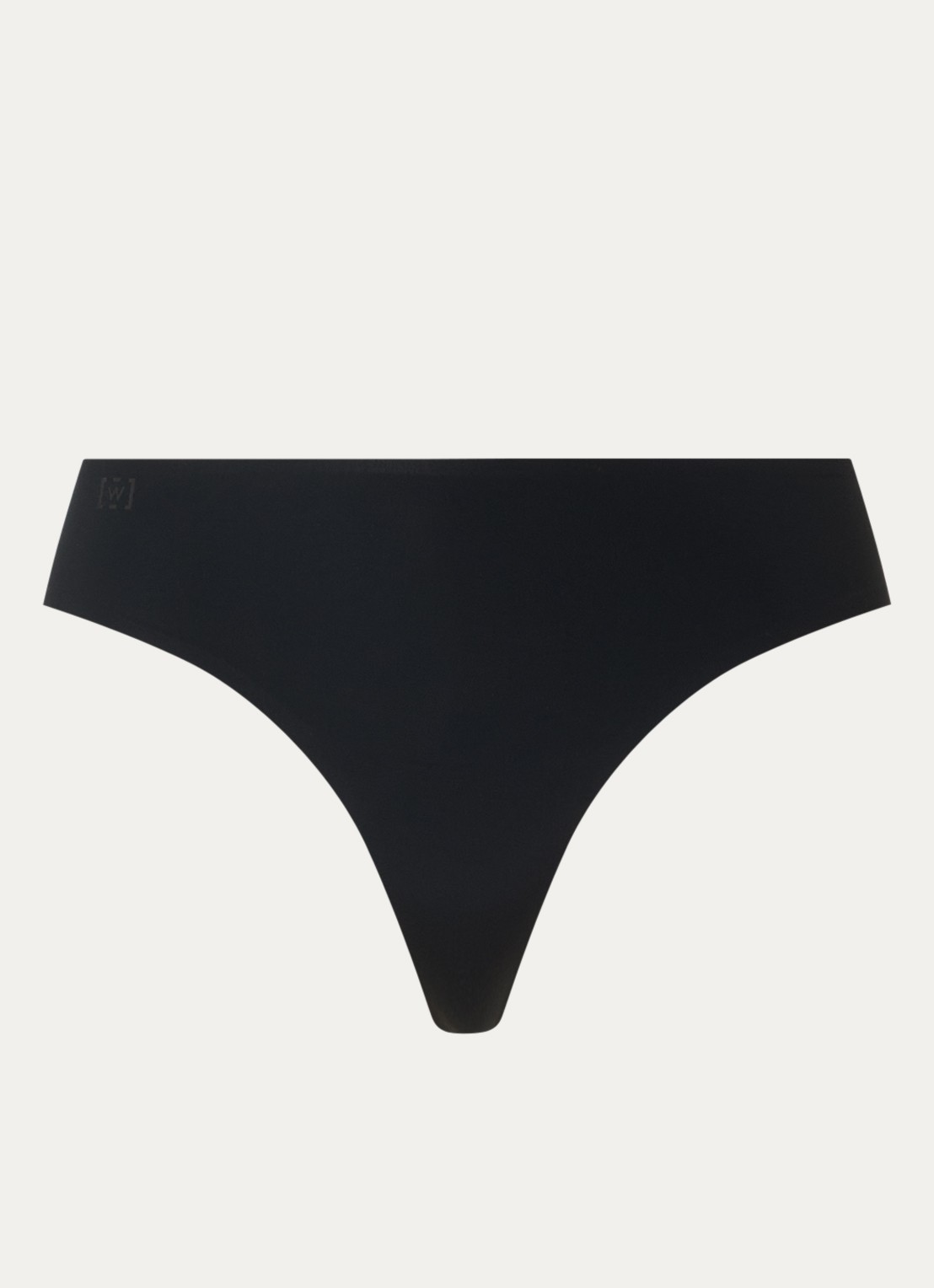 Wolford Pure naadloze string - voorkant zwart