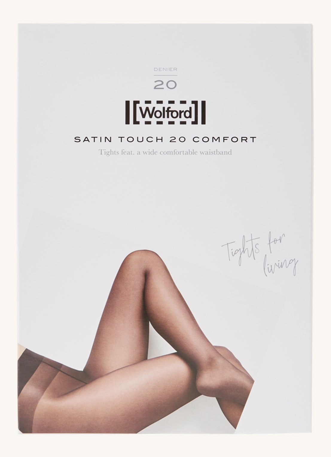 Wolford Satin Touch panty in 20 denier - voorkant bruin