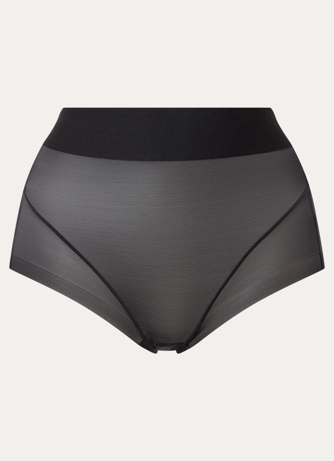 Wolford Sheer Touch high waisted corrigerende slip - voorkant 3 zwart
