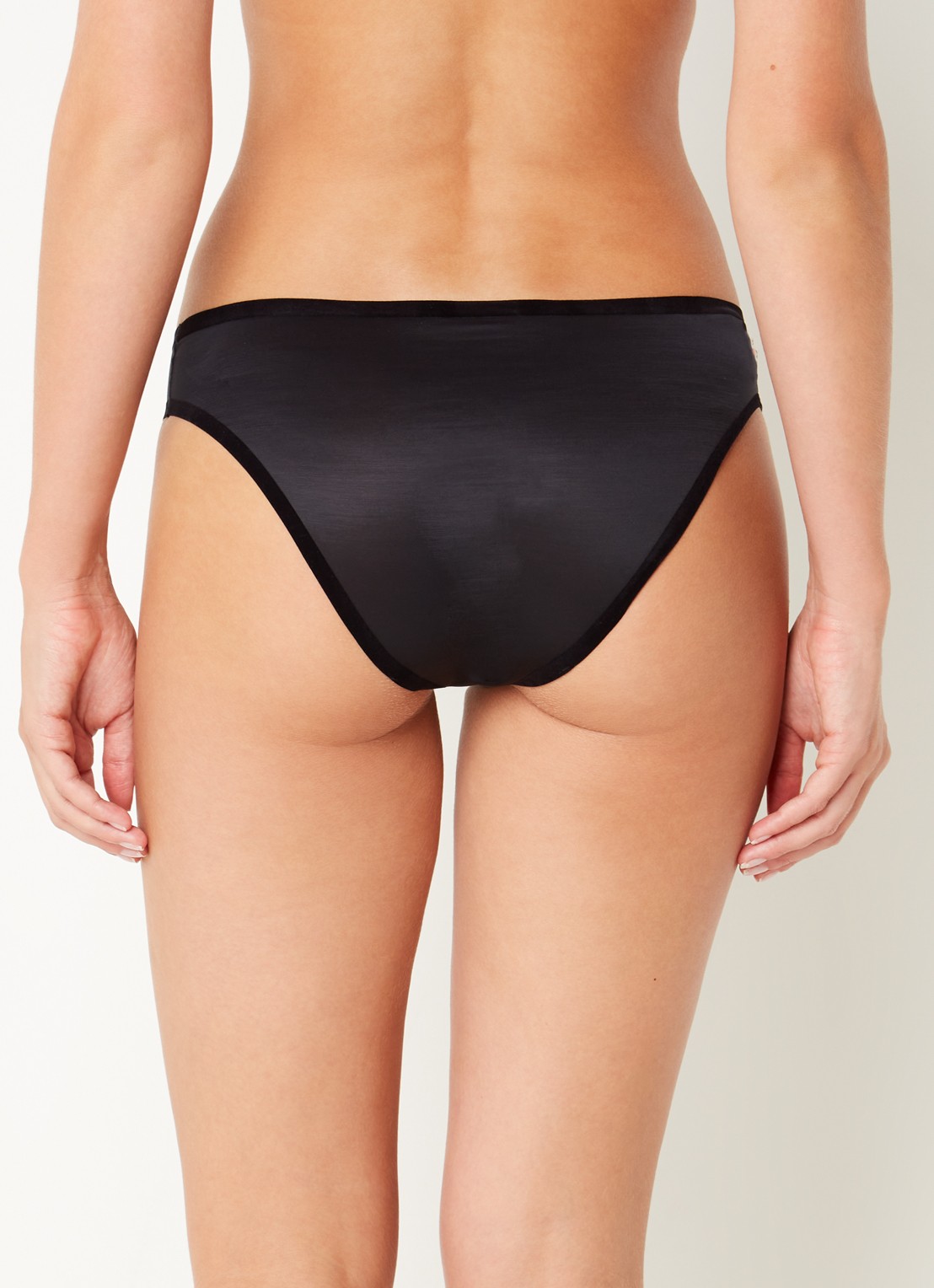 Wolford Sheer Touch naadloze slip - achterkant 3 diepzwart
