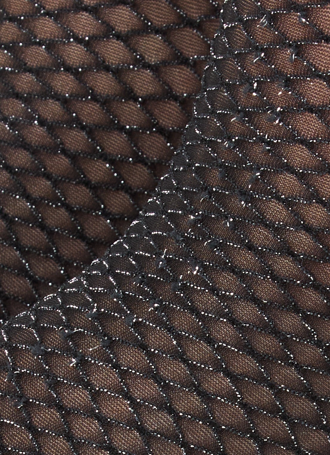 Wolford Shimmer Effect pantysokken met lurex in 25 denier - detail 3 zwart