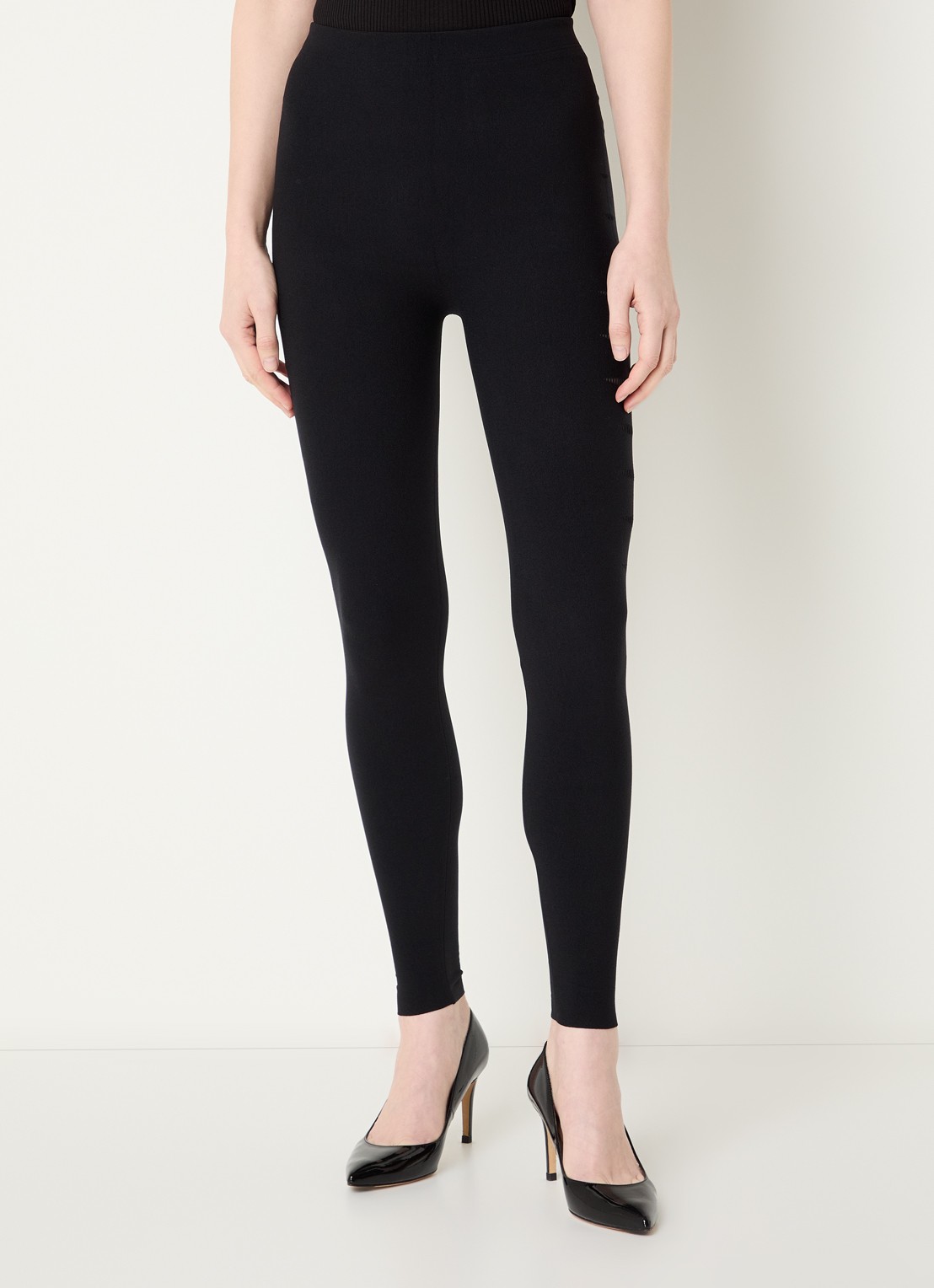 Wolford Slash high waist skinny fit legging - detail 2 zwart