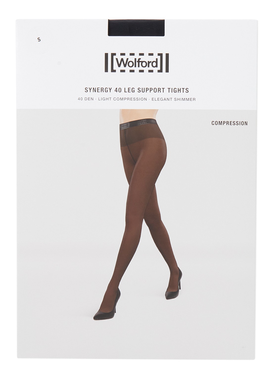 Wolford Synergy corrigerende panty in 40 denier - voorkant 3 donkerblauw