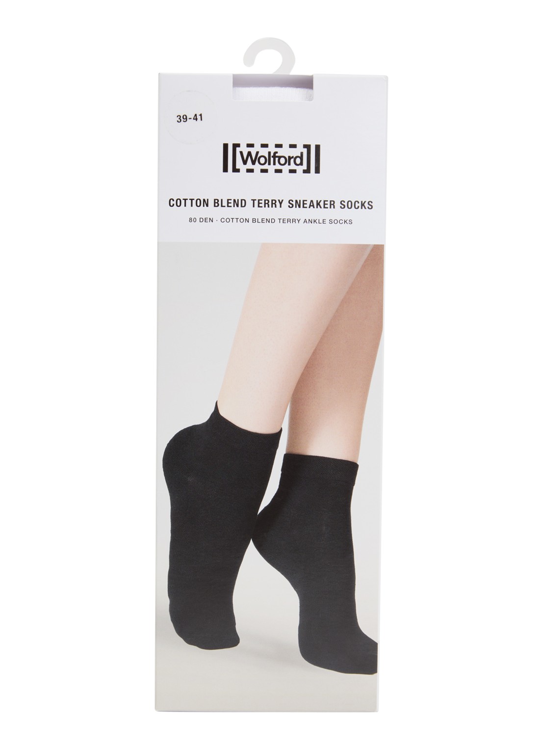 Wolford Terry sneakersokken in katoenblend - voorkant wit