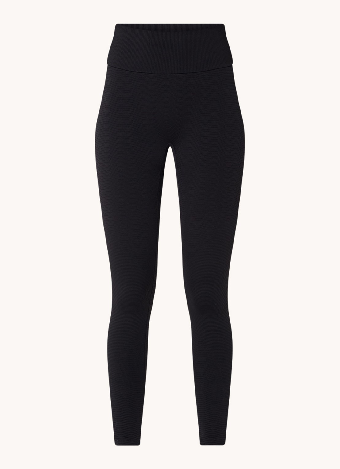 Wolford The Wellness high waist corrigerende legging met structuur - voorkant 2 zwart