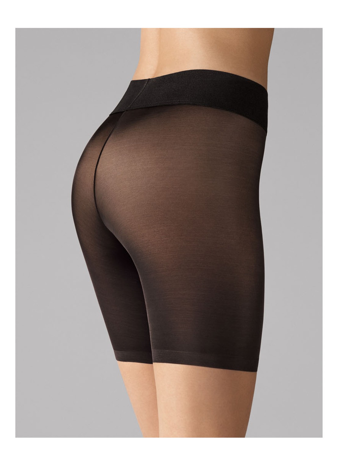 Wolford Tulle Control corrigerende short van mesh - detail 3 zwart