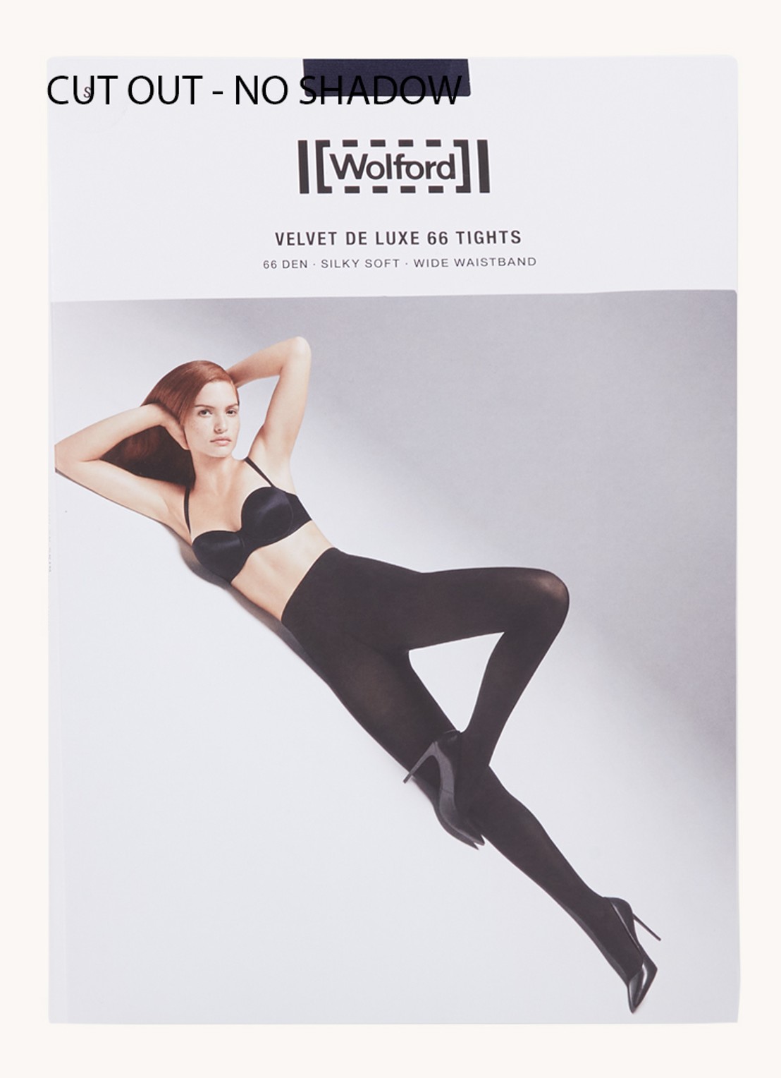 Wolford Velvet de Luxe Comfort panty in 66 denier - voorkant oranje