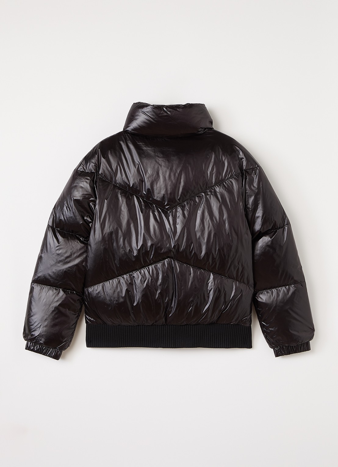 Woolrich Aliquippa puffer jack met quilt patroon - achterkant zwart