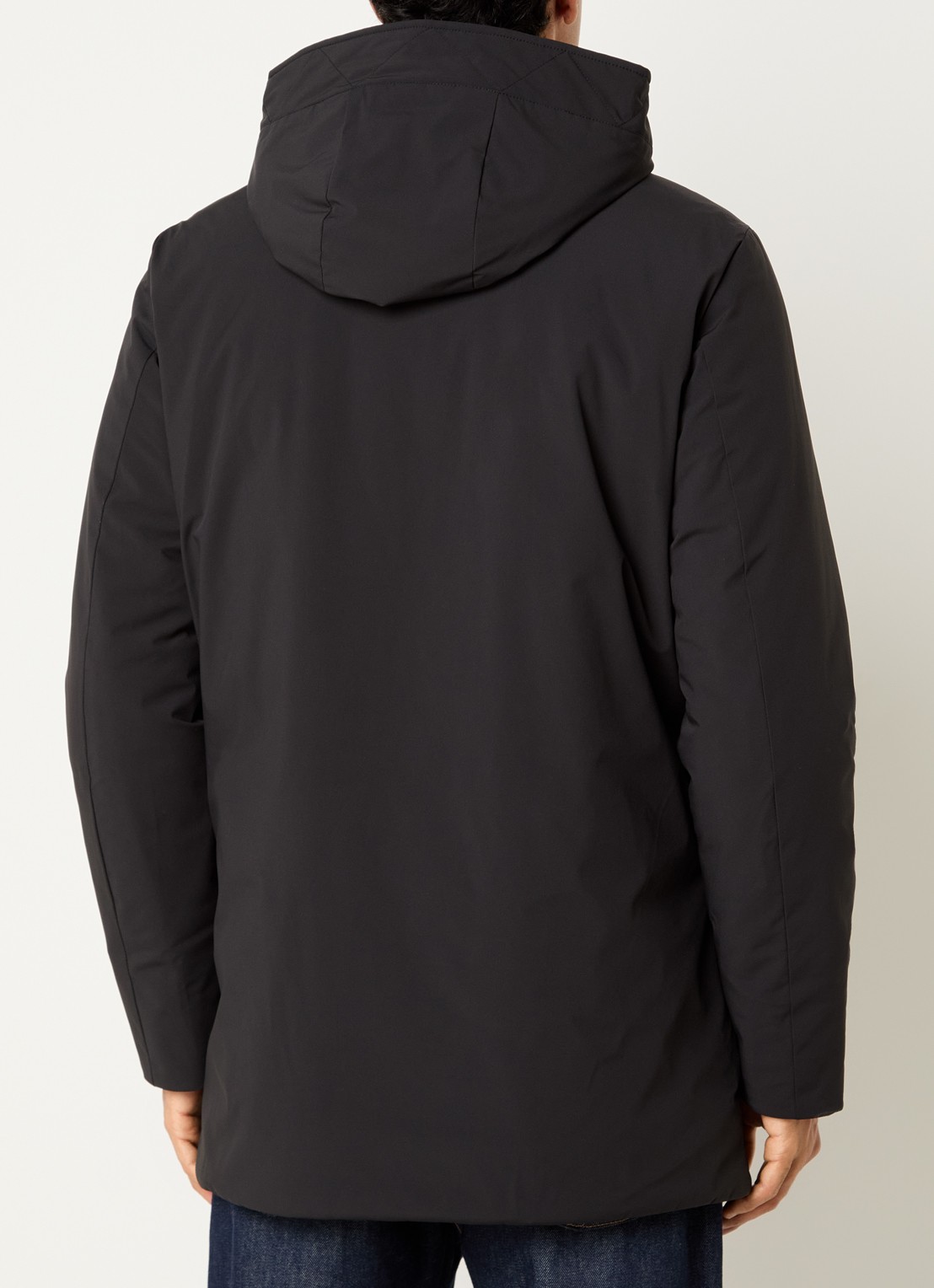 Woolrich Arctic gewatteerde parka met donsvulling en waterafstotende coating - achterkant 2 zwart