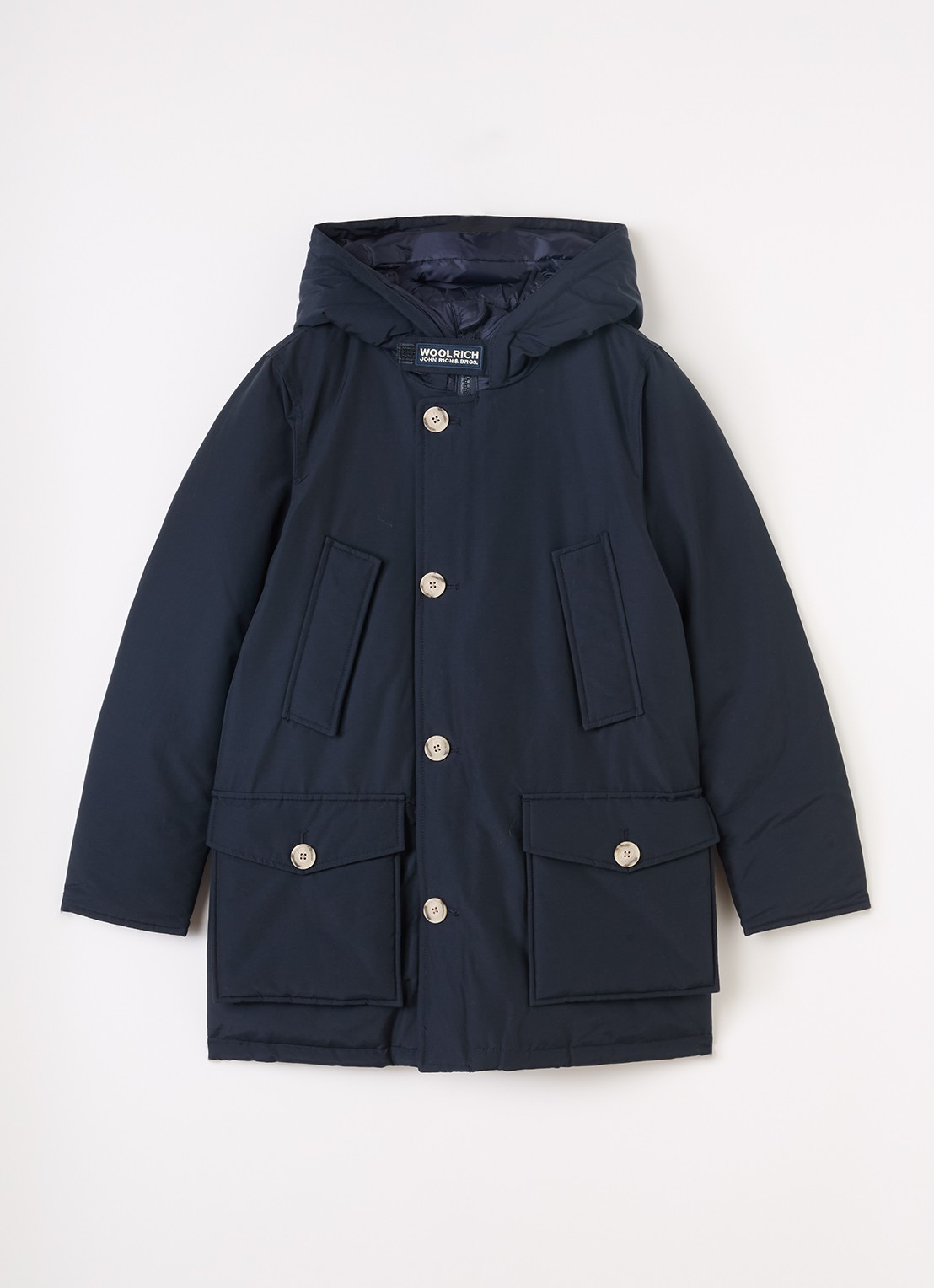 Woolrich Arctic gewatteerde parka met donsvulling - voorkant 2 blauw