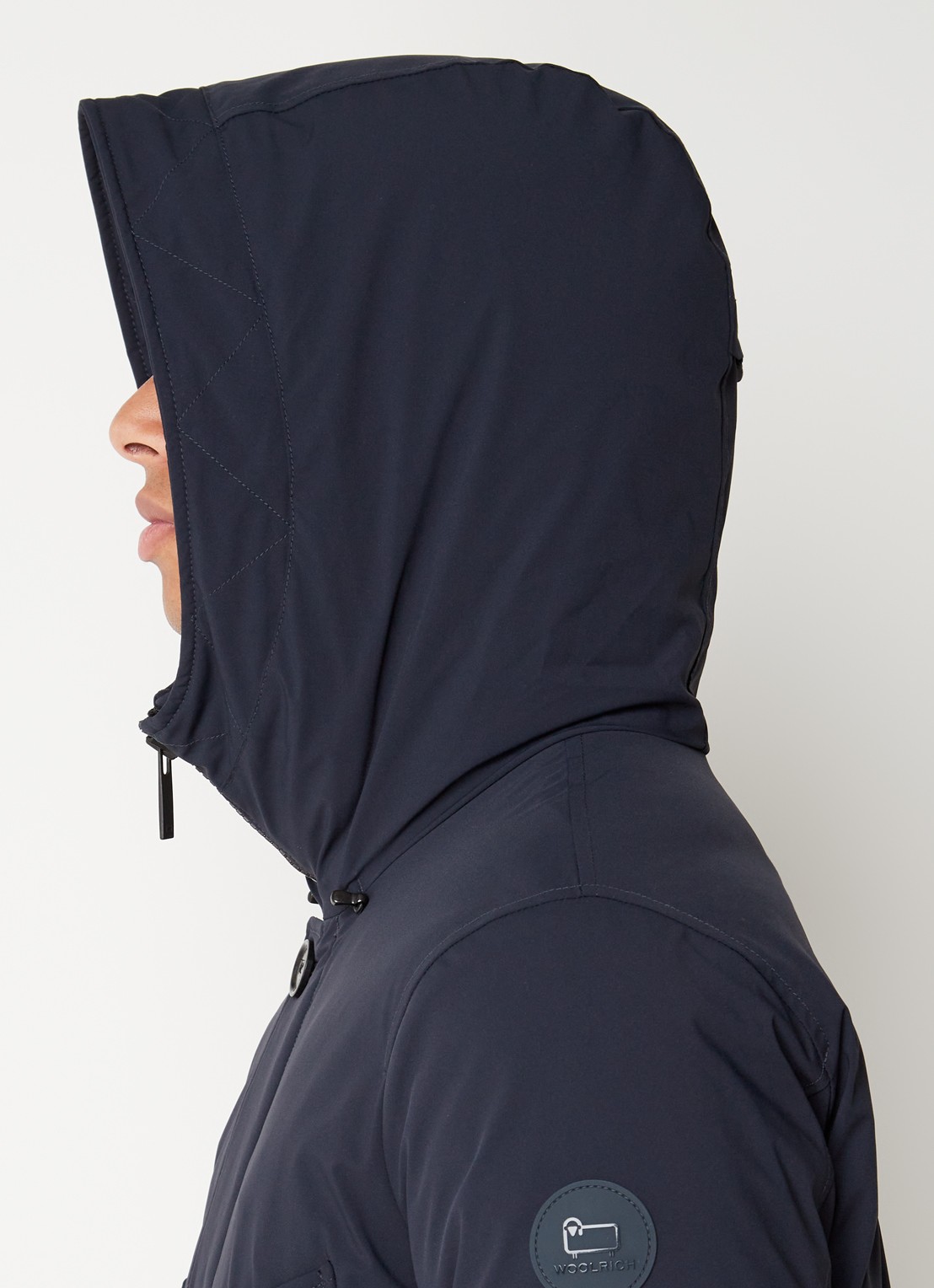 Woolrich Artic parka met donsvulling en klepzakken - detail 2 blauw