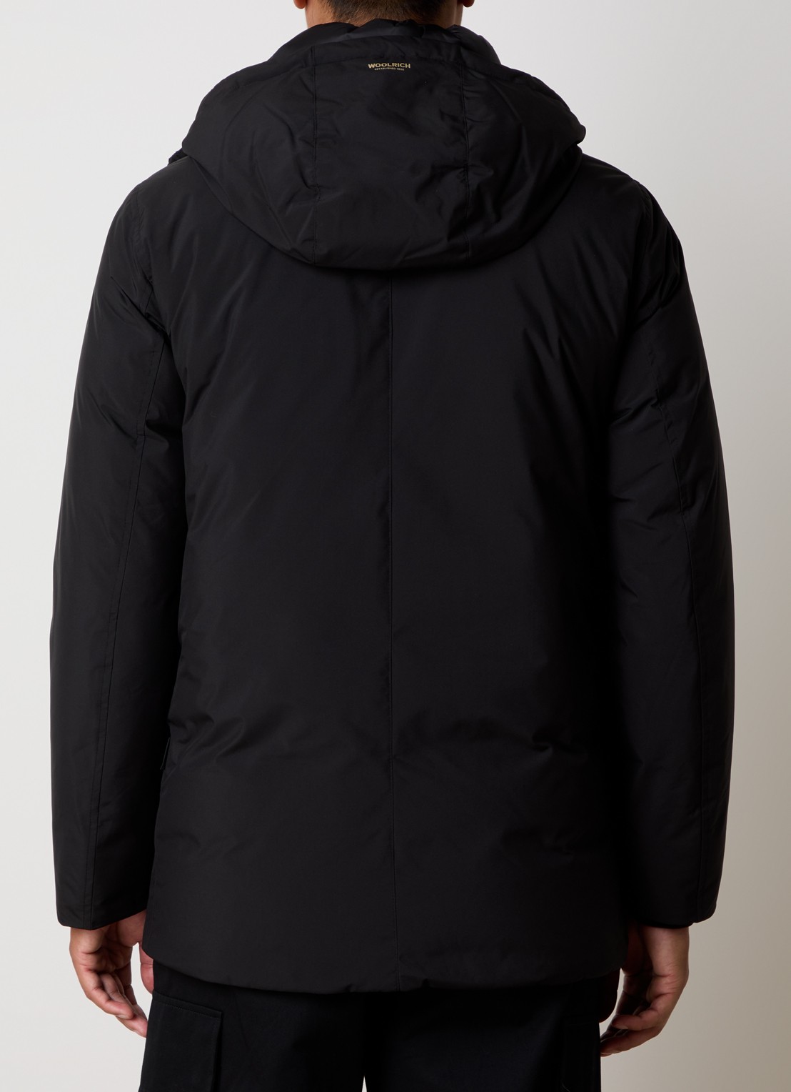 Woolrich Cloud Arctic gewatteerde parka met donsvulling en waterafstotende coating - achterkant 6 zwart