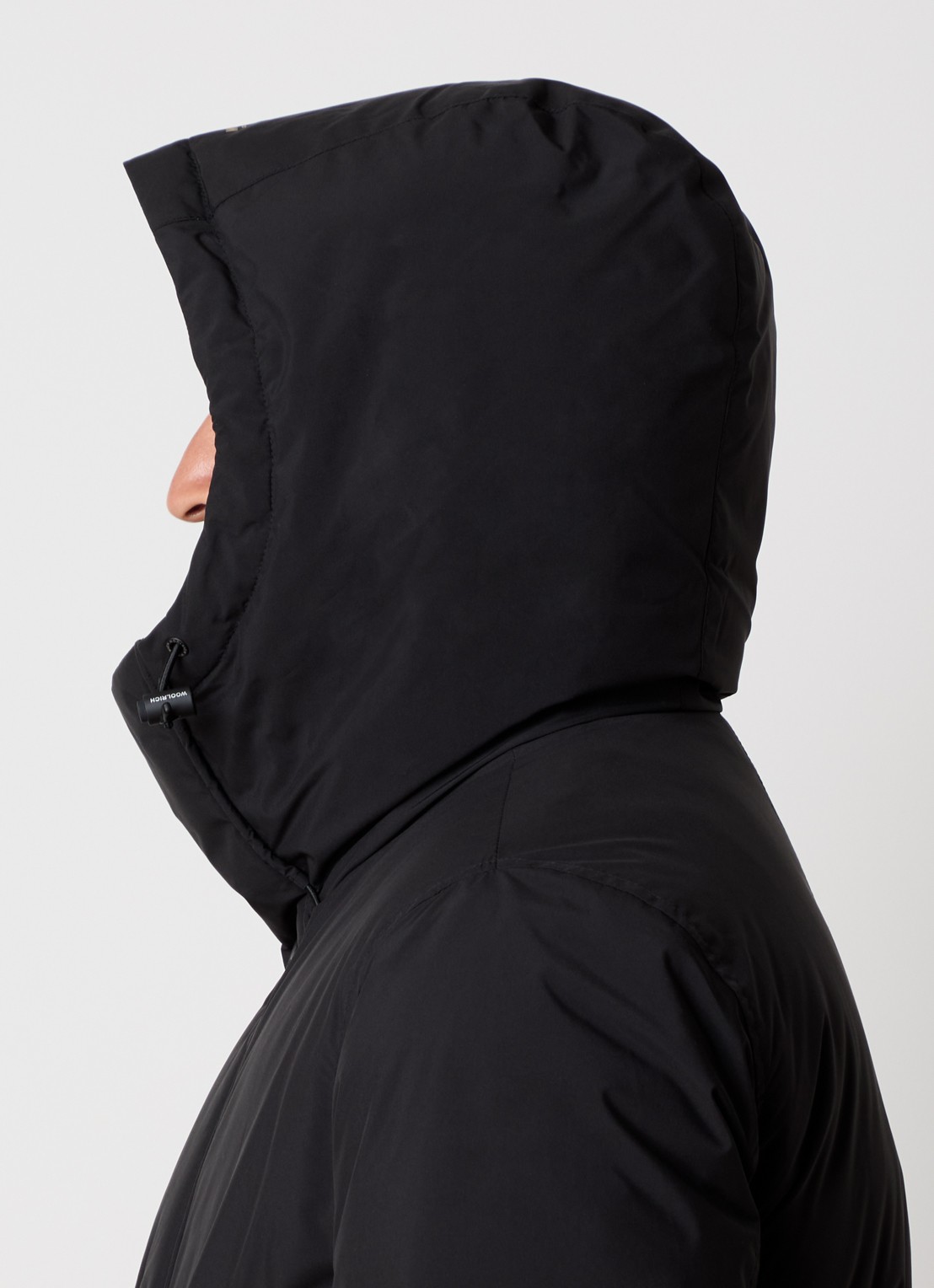 Woolrich Cloud Arctic gewatteerde parka met donsvulling en waterafstotende coating - detail 4 zwart