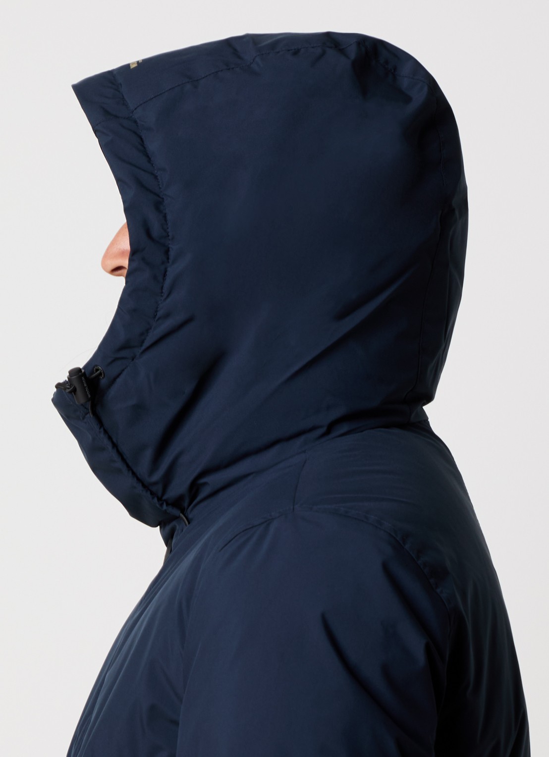 Woolrich Cloud Arctic gewatteerde parka met donsvulling en waterafstotende coating - detail 5 donkerblauw