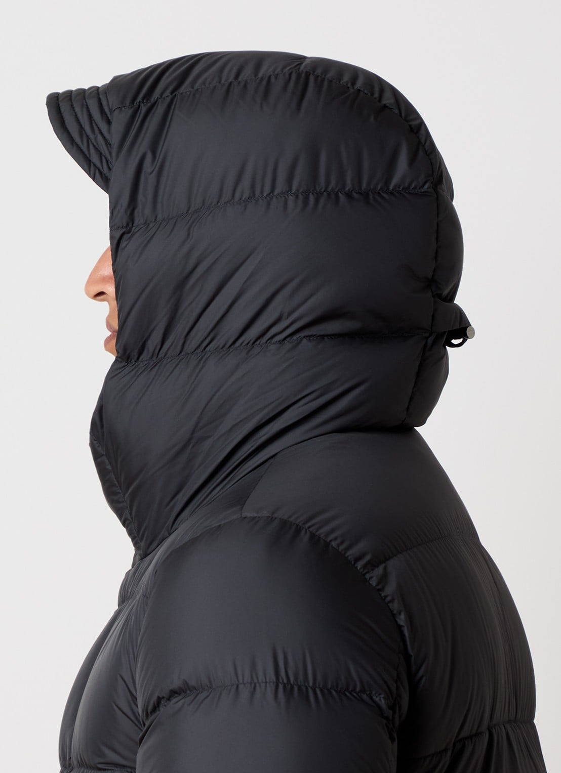 Woolrich Cloud Davis gewatteerde parka met donsvulling en waterafstotende coating - detail 2 zwart