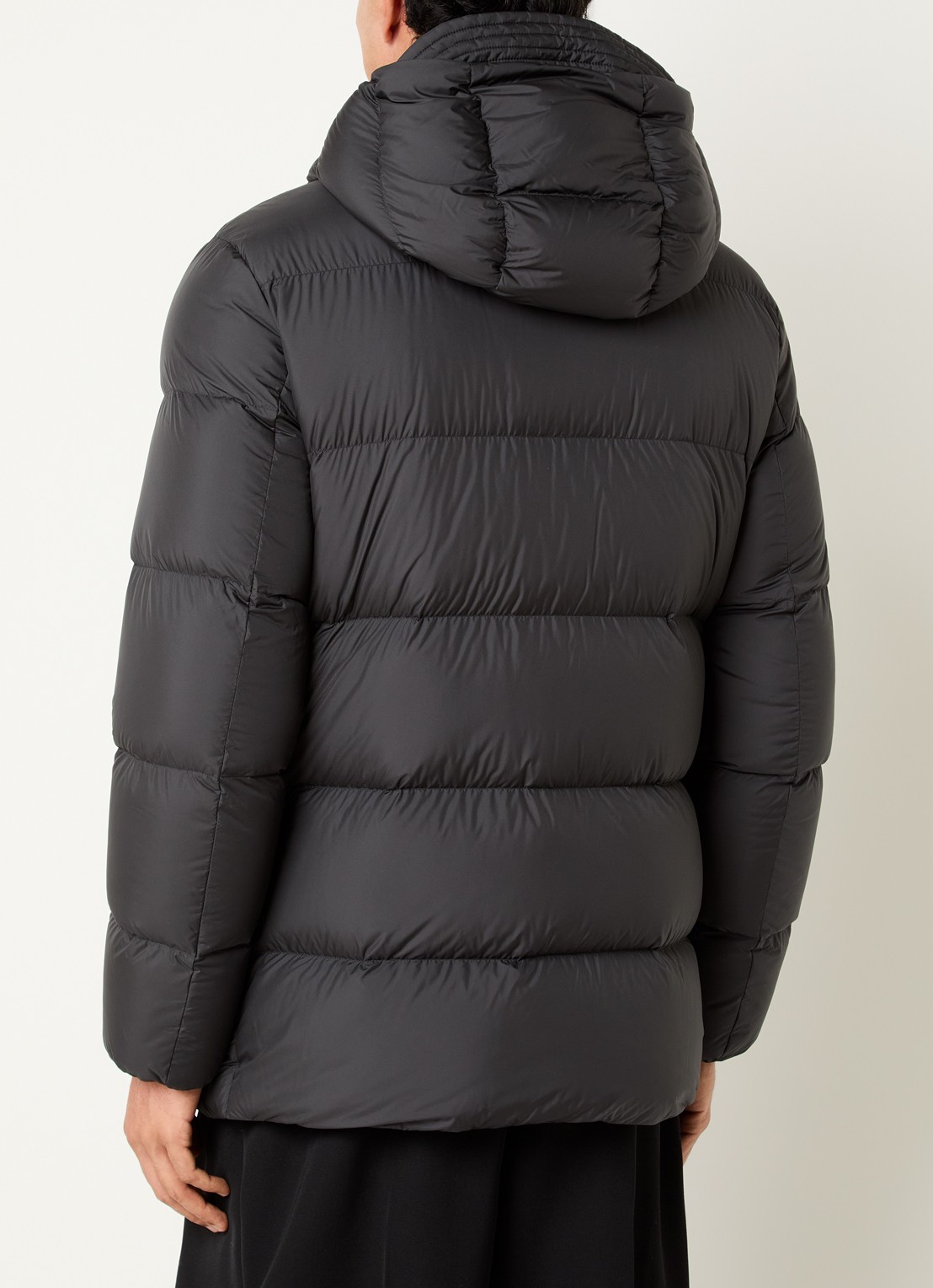 Woolrich Cloud Davis parka met donsvulling en capuchon - achterkant 4 donkergrijs
