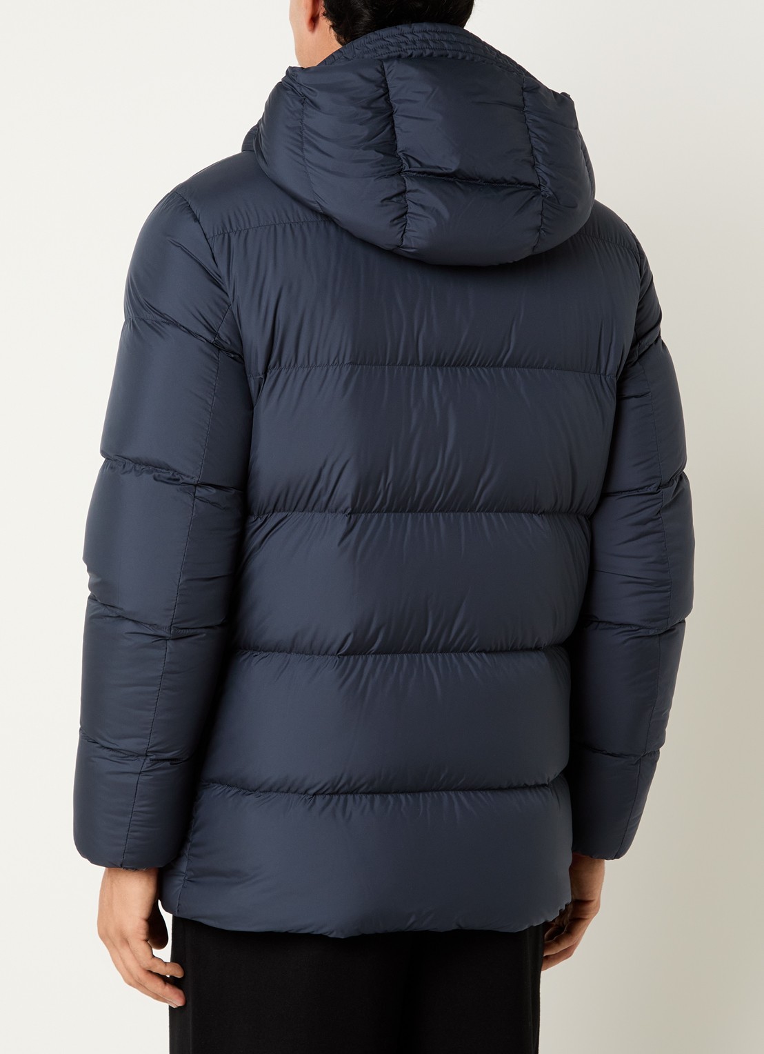 Woolrich Cloud Davis parka met donsvulling en capuchon - achterkant 4 blauw