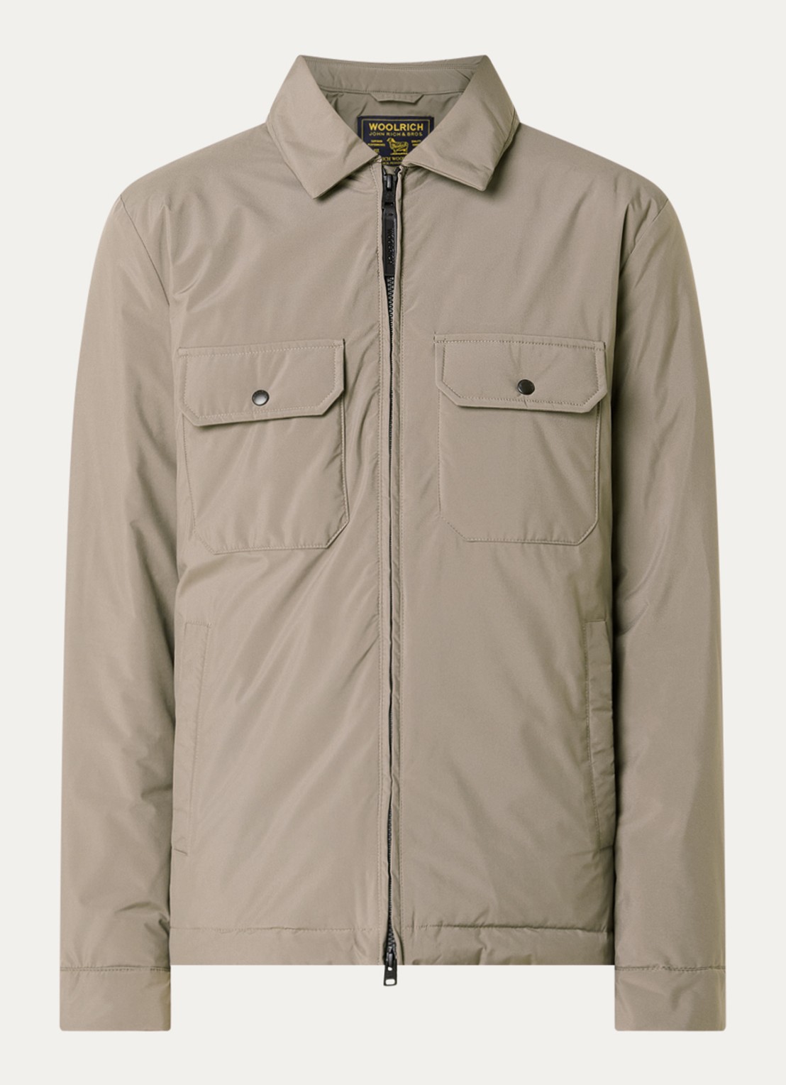 Woolrich Cloud gewatteerde jack met donsvulling - voorkant zand