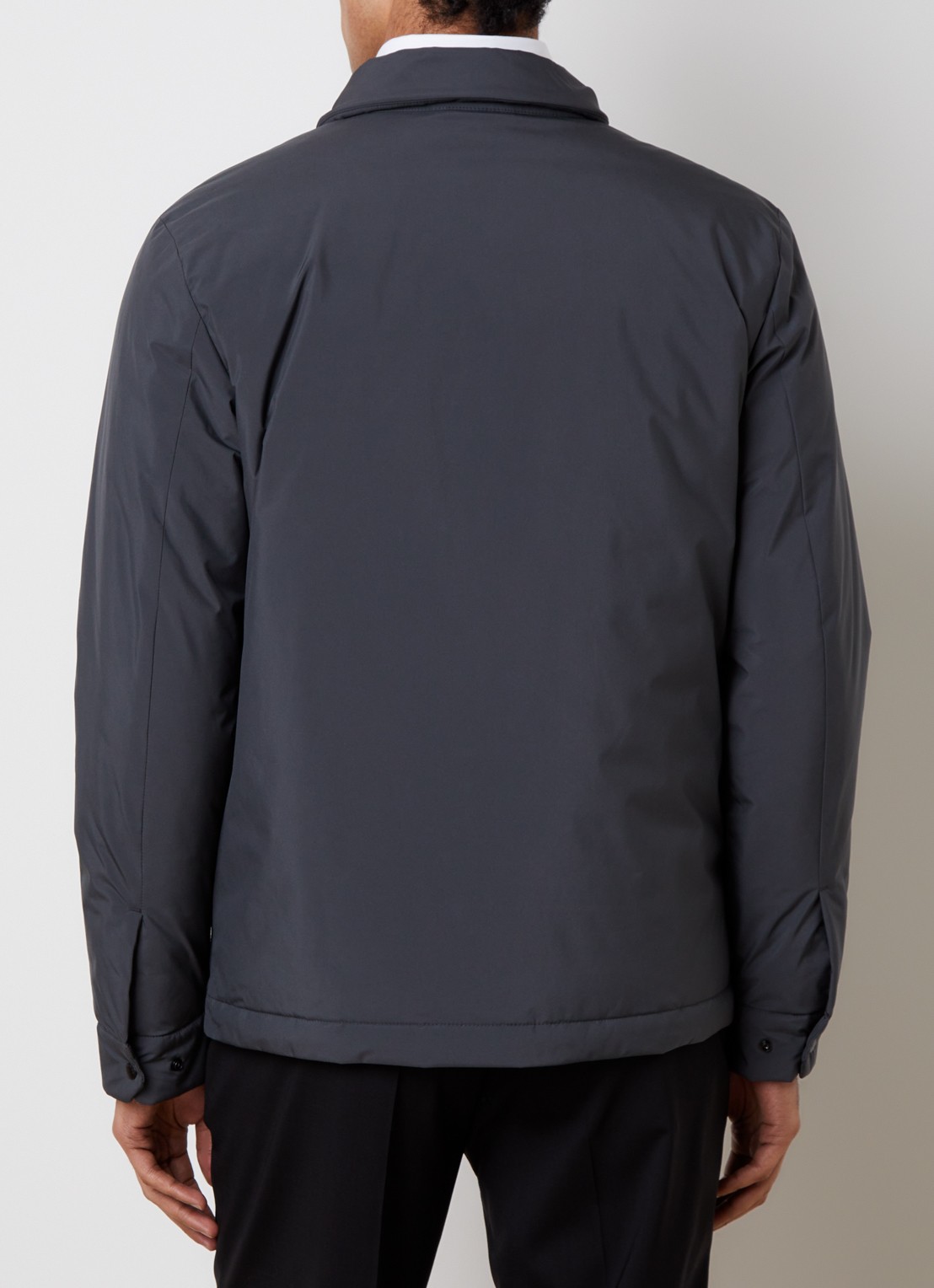 Woolrich Cloud gewatteerde jack met donsvulling - achterkant 6 grijs