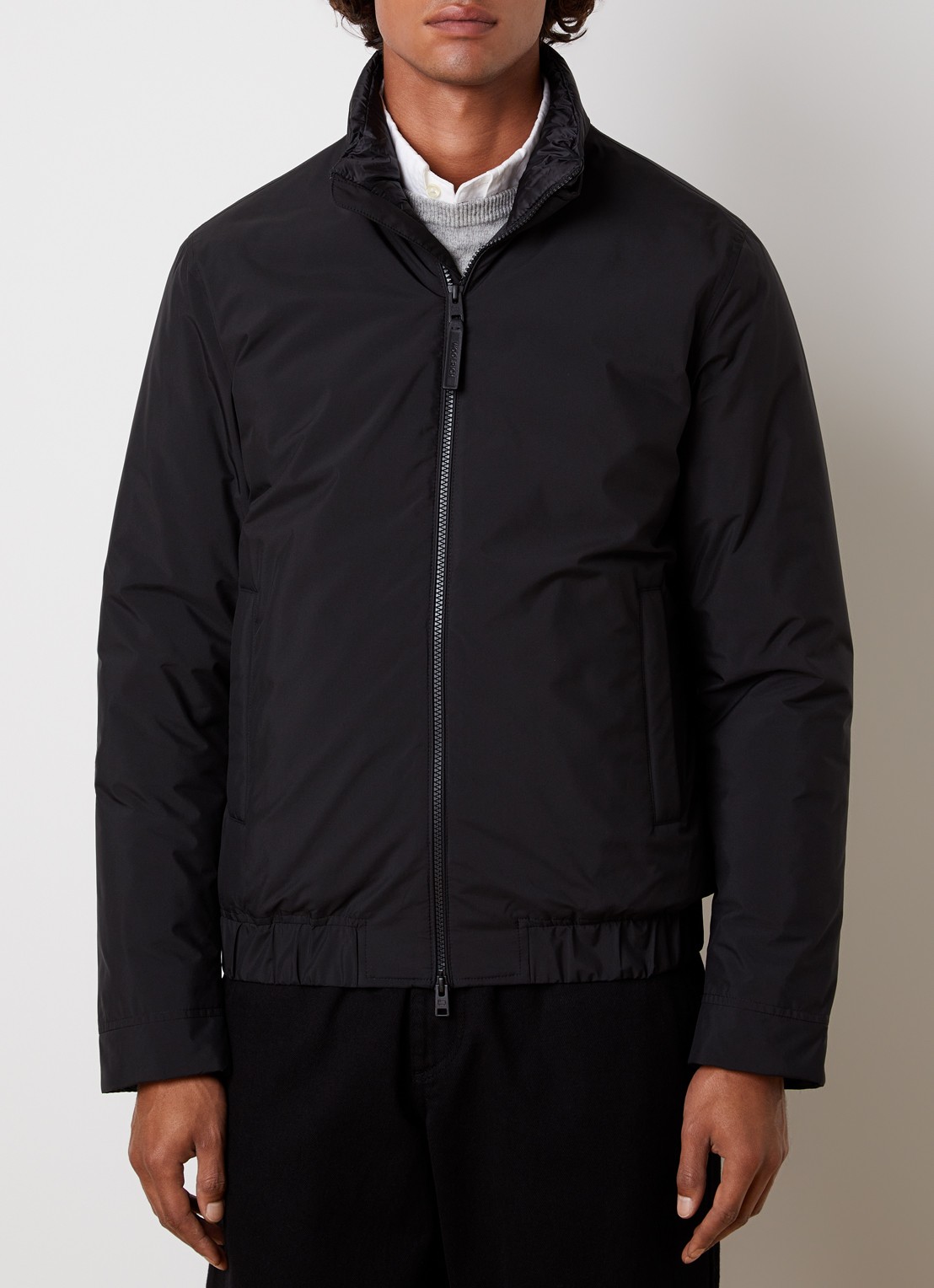 Woolrich Cloud Lewis gewatteerd bomberjack met steekzakken - detail zwart