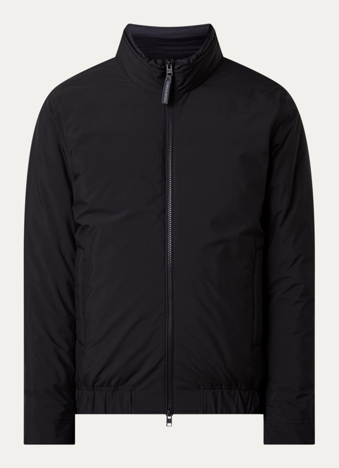 Woolrich Cloud Lewis gewatteerd bomberjack met steekzakken - voorkant 5 zwart